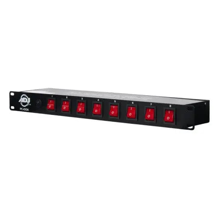 American DJ PC-100A | 8-Switch AC Power Center | 15A Circuit Breaker & Rear Outlets