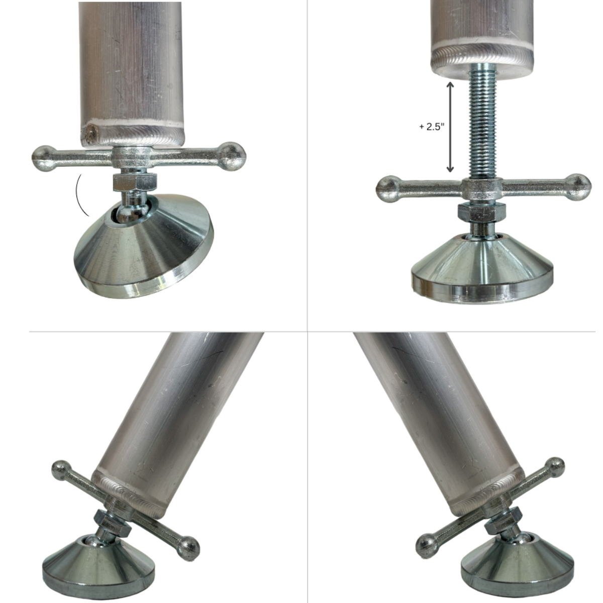 ProX XSQ-1624MK2 | Set of 4 Adjustable Stage Legs | 16 to 24in Ball Joint for StageQ