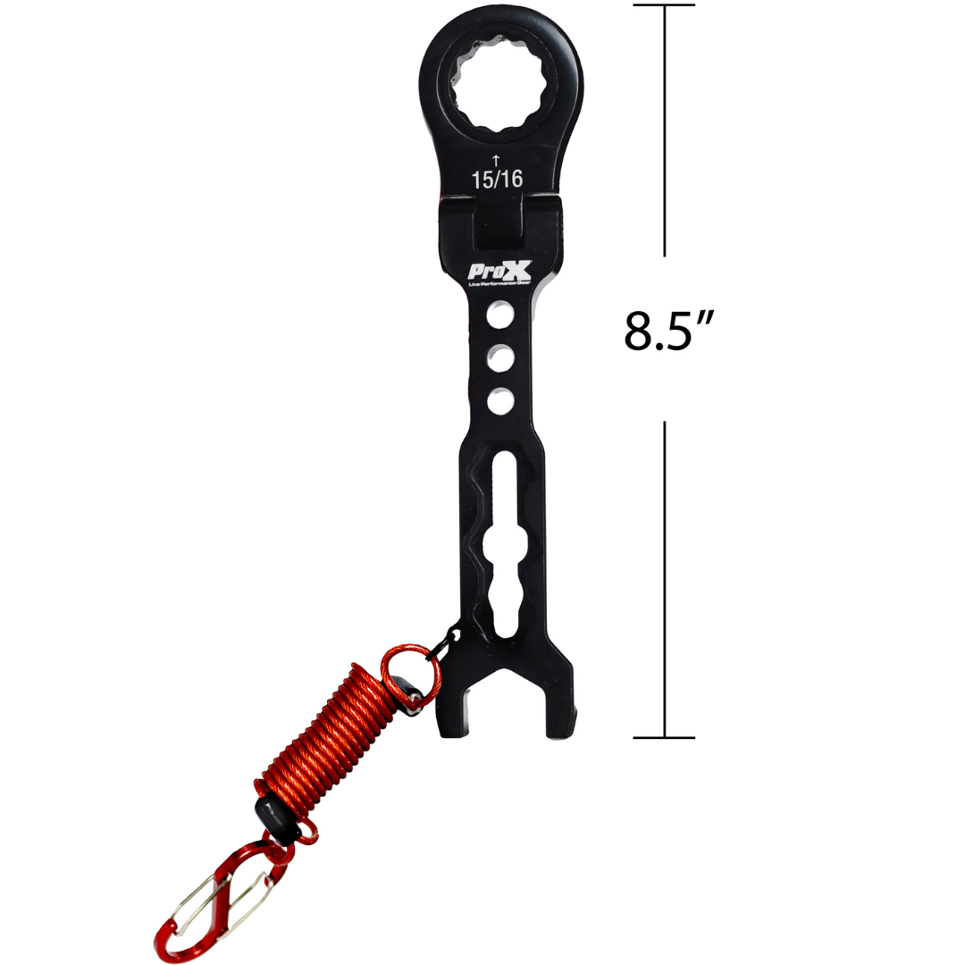 ProX XT-BTWRENCH | 15/16" Ratcheting Truss Wrench with Lanyard & Multi-Tool Design