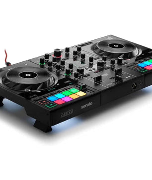 Hercules DJControl Inpulse 500 | 2-Deck Controller with Audio Interface | RGB Pads & Hardware Input Mixer