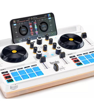 Hercules DJControl Mix Ultra | Wireless DJ Controller for iOS & Android | Built-In Battery & Bluetooth LE