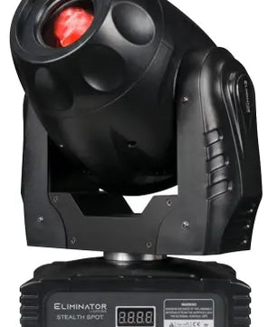 Eliminator Stealth Spot | 60W LED Moving Head | Rotating Gobos, Motorized Focus & 3-Facet Prism