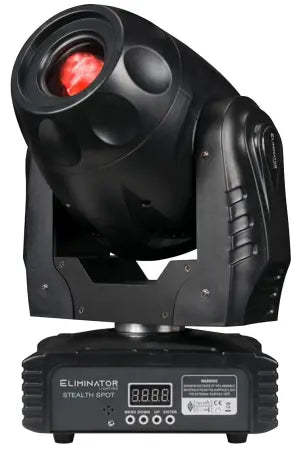 Eliminator Stealth Spot | 60W LED Moving Head | Rotating Gobos, Motorized Focus & 3-Facet Prism