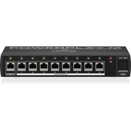 Behringer P16 D | 16 Channel ULTRANET Distributor | 8 Port Personal Monitoring Hub
