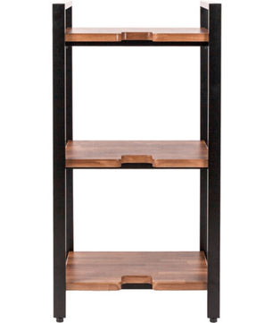 Wavebone Jenga Triple Shelf Wood | Studio Storage Rack | Three Tier Equipment Shelf