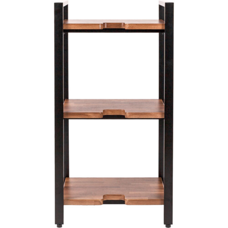 Wavebone Jenga Triple Shelf Wood | Studio Storage Rack | Three Tier Equipment Shelf