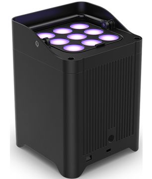 Chauvet DJ Freedom Flex H9 IP X6 | 100% Wireless Hex LED Uplight Kit | IP54 Outdoor-Ready with Charging Case