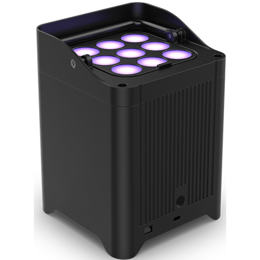Chauvet DJ Freedom Flex H9 IP X6 | 100% Wireless Hex LED Uplight Kit | IP54 Outdoor-Ready with Charging Case