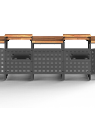 Wavebone Space Station Console Sets 600 | 6U Rack Workstation | Modular Studio Desk