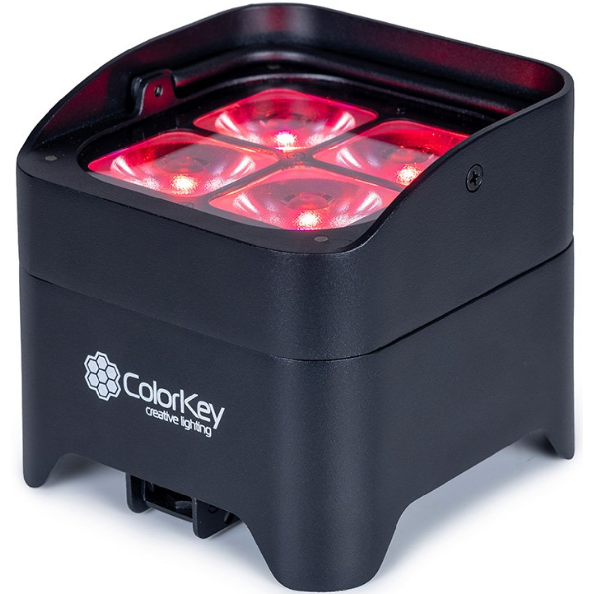 ColorKey MobilePar Mini Hex 4 MKII (8-Pack) | Wireless Battery Uplighting Kit | Charging Case with App Control