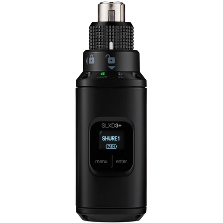 Shure SLXD35+-G57 | Plug-On Wireless for XLR Mics | 138MHz Tuning & ShowLink Control