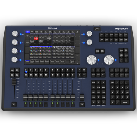 ChamSys MagicQ MQ50 | 10.1in Touchscreen Console with 8 Universes | 4 DMX Outputs & Wi-Fi