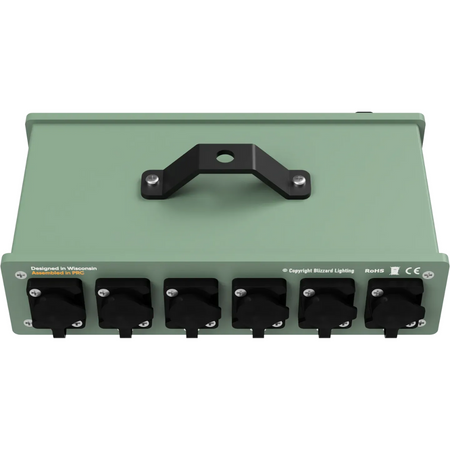 Blizzard Lighting Pipeline Splitterally 6 Outdoorsy | IP-Rated 6-Way DMX/RDM Splitter with Isolated Outputs