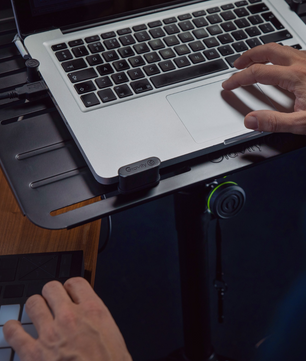 Gravity Stands LTS T 01 | Adjustable Laptop Stand with 180° Tilt & Universal Holding Pins