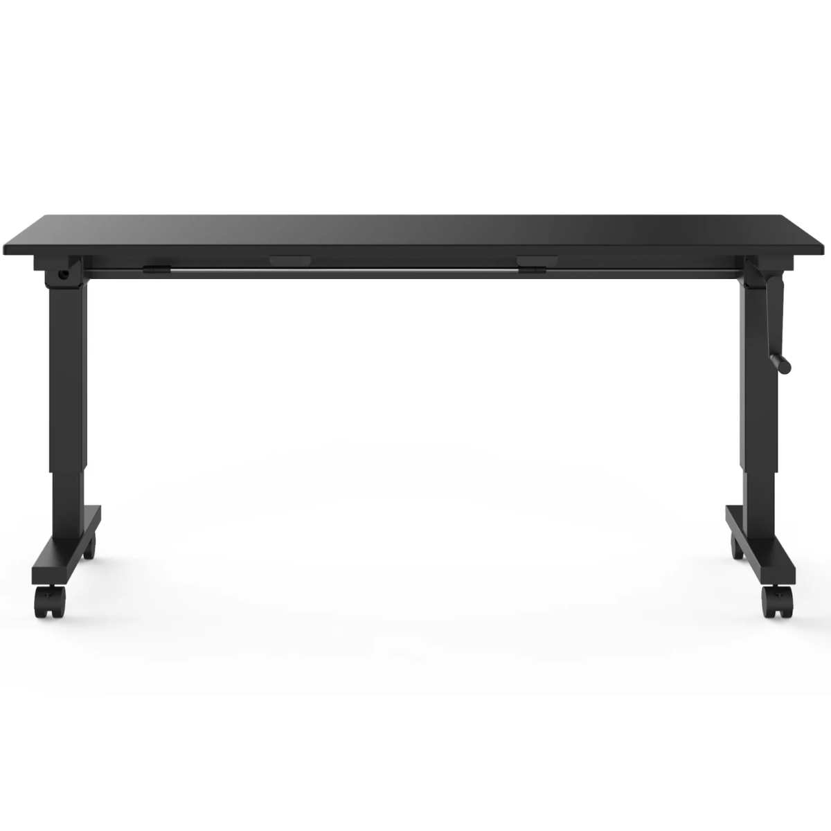 Wavebone Hover Keyboard Stand 1400 Black | Height Adjustable Workstation | Hand Crank Studio Desk