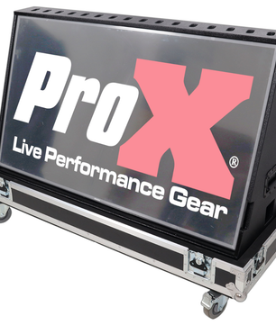 ProX XS-TV55FMW | 55 Inch LED TV Flight Case | Floor Monitor Road Case with 4 Inch Wheels