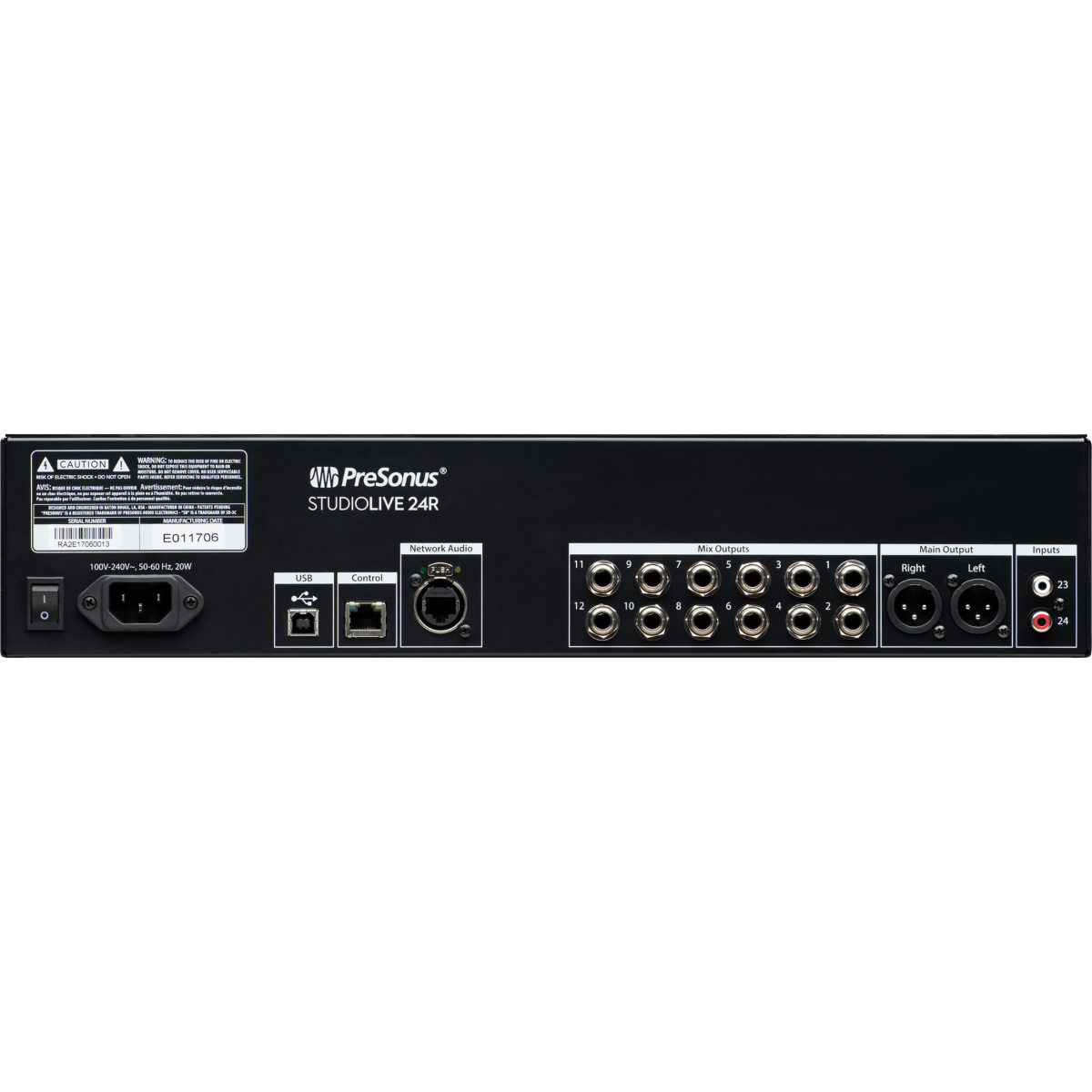 PreSonus StudioLive 24R | 24 XMAX-R Preamps - 40 Channel Mixer | 128x128 USB Interface with AVB