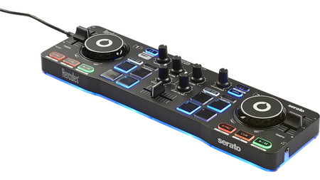 Hercules DJControl Starlight | 2-Deck USB Controller with RGB Pads | Serato DJ Lite Included