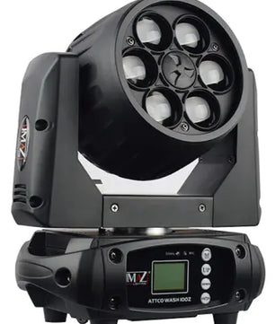 JMAZ ATTCO Wash 100Z | 90W RGBW Moving Head with Zoom | 6°–60° Beam & Built-In Color Effects