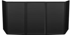 JMAZ Event Facade Booth Black | 5 Flame-Retardant Detachable Panels (JZ5006) | Expandable DJ Booth with Carrying Case (JZ5006)