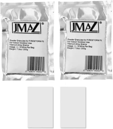 JMaz Cold Spark Granule 200g 2-Pack | Firestorm F3 Machine Powder (JZ4005) | Spark Fountain Powder Cartridge