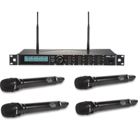 JTS R-4/JSS-4A | 4 Mic Wireless System w/ Condenser Capsules