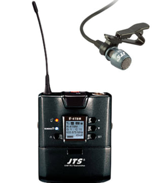JTS R-4TBM w/ CM-501 | UHF Beltpack & Lavalier Mic Kit | 108MHz Bandwidth with Lock-On Security