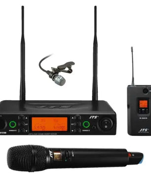 JTS RU-8012DB/850LTH/850LTB + CM-501 | Wireless Handheld & Lav Pack