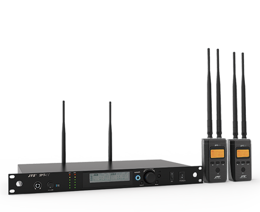 JTS SPT-1R/SPT-1T System (470-506 MHz) | Wireless Audio Transmitter Pack