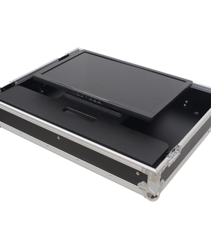 ProX XS TV32FMW | 32 Inch LED TV Flight Case | Adjustable Floor Monitor Case with Wheels