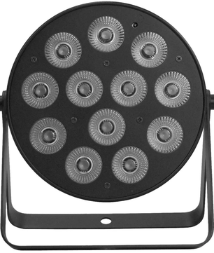 Event Lighting PAR12X12L | 12x12W RGBWAU LED Par | Compact Indoor Wash with IR Remote