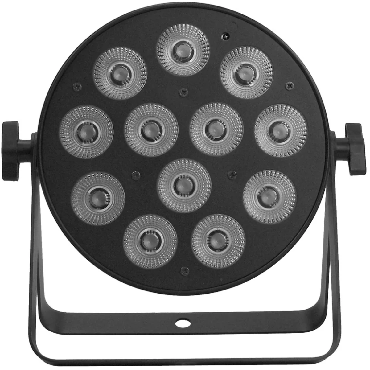 Event Lighting PAR12X12L | 12x12W RGBWAU LED Par | Compact Indoor Wash with IR Remote
