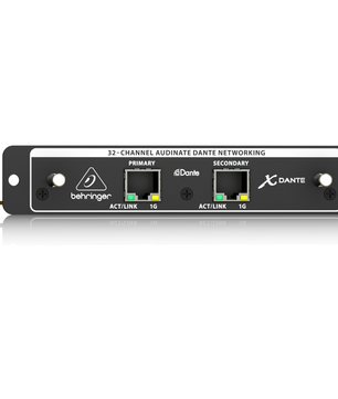 Behringer X-DANTE | 32x32 Dante Interface | Dual Ethernet Redundant Networking