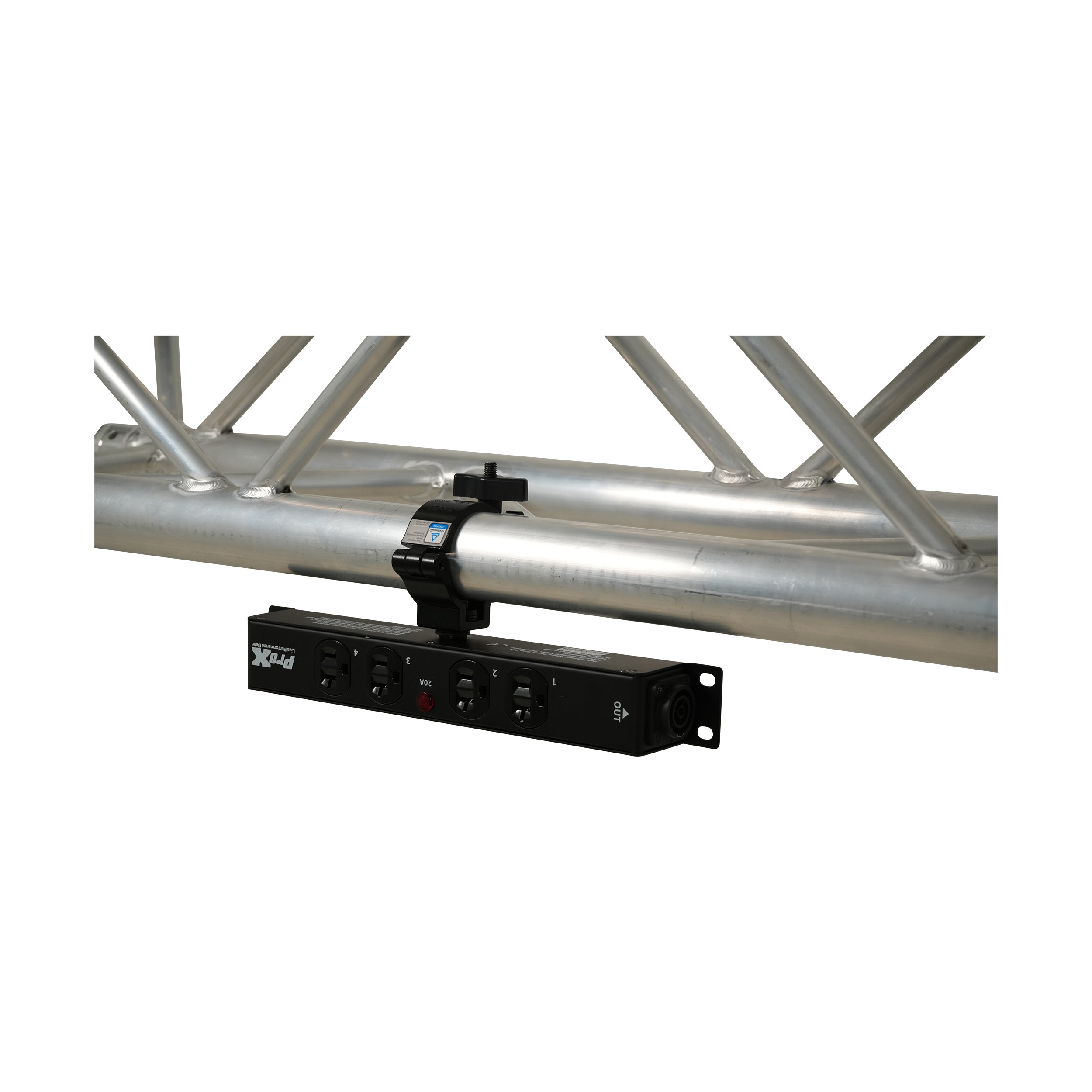 ProX XPWEDX4MAYA | 4 Outlet 20A Power Distribution Box | True1 IN/OUT Pass-Through Design