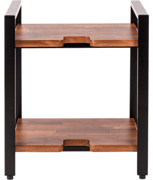 Wavebone Jenga Double Shelf Wood | Studio Storage Rack | Dual Tier Equipment Shelf