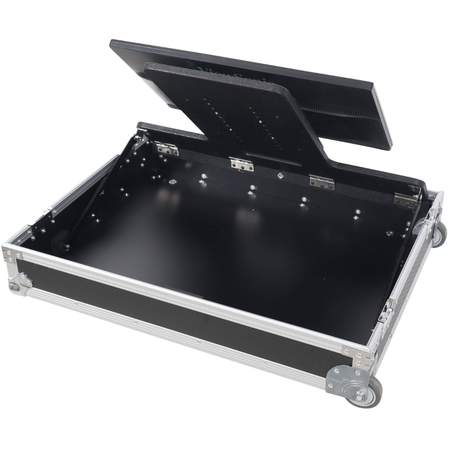 ProX XS TV32FMW | 32 Inch LED TV Flight Case | Adjustable Floor Monitor Case with Wheels