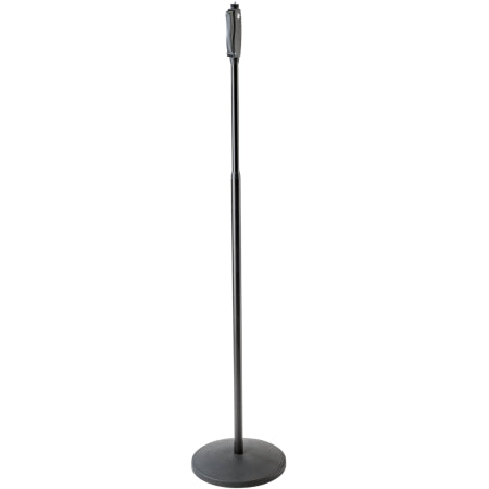 K&M 26250 | One-Hand Adjustable Mic Stand with Silent Clutch & Anti-Vibration Base