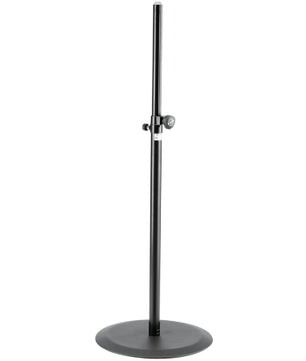K&M 26735 Black | Round Base Speaker Stand | 20kg Capacity 43.3–71.3in Height