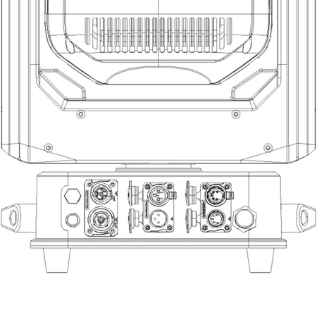 Event Lighting OUTBACK350H | 350W IP65 Outdoor LED Hybrid Moving Head with CMY+CTO, Dual Gobos & WDMX