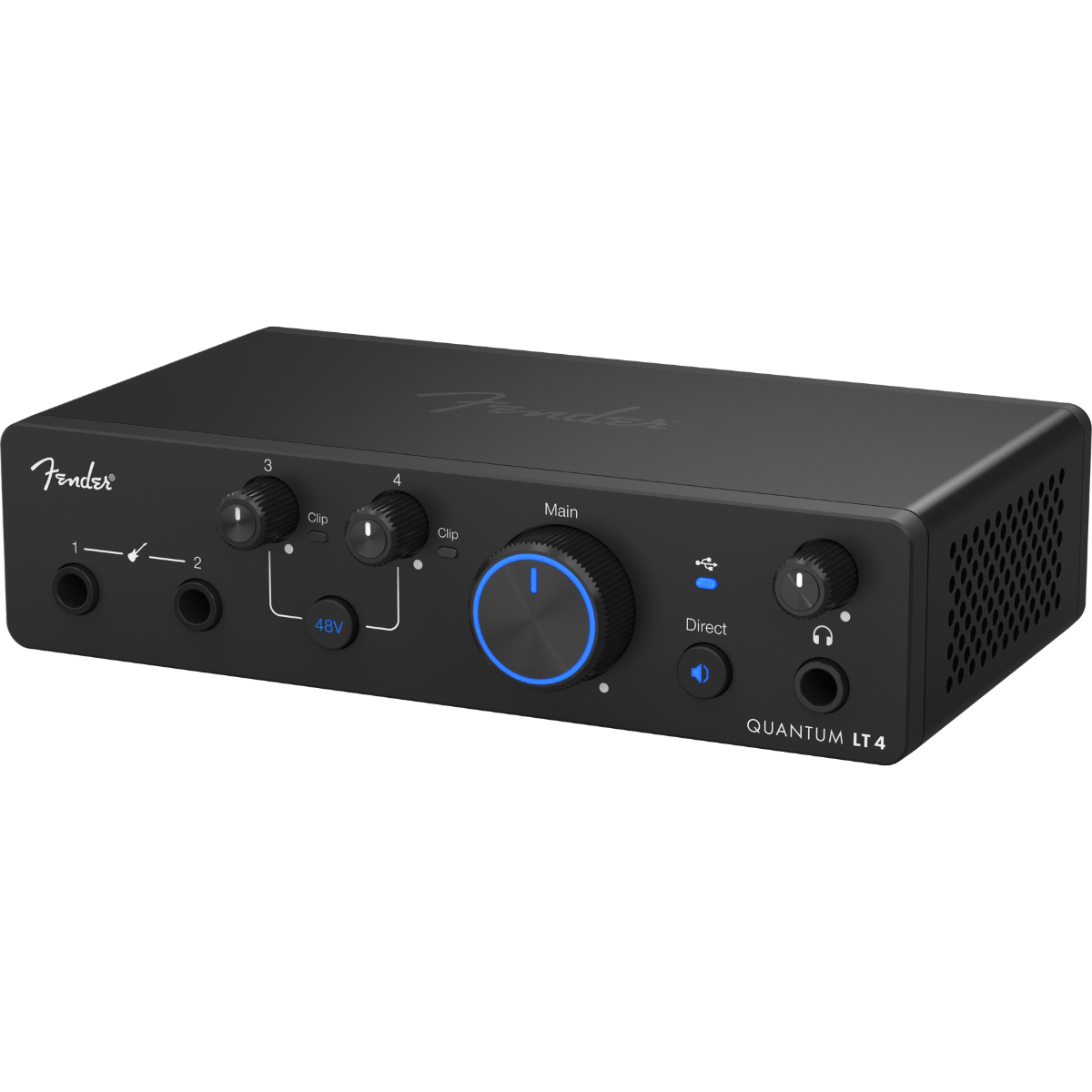 Fender Quantum LT 4 | 4x2 USB-C Interface | Dual 75dB MAX-HD Preamps with Loopback