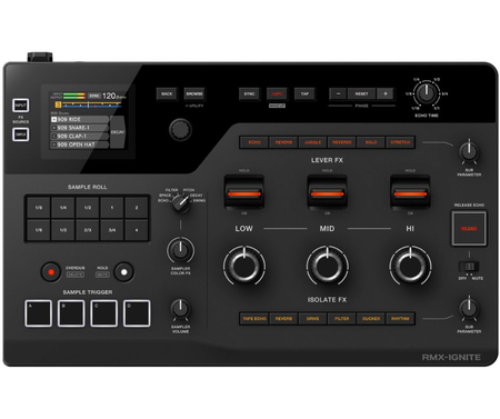 AlphaTheta RMX-IGNITE | Multi-FX Effector with Sampler & Groove Roll | 96kHz Audio + USB-C