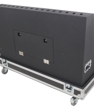 ProX XS-TV55FMW | 55 Inch LED TV Flight Case | Floor Monitor Road Case with 4 Inch Wheels