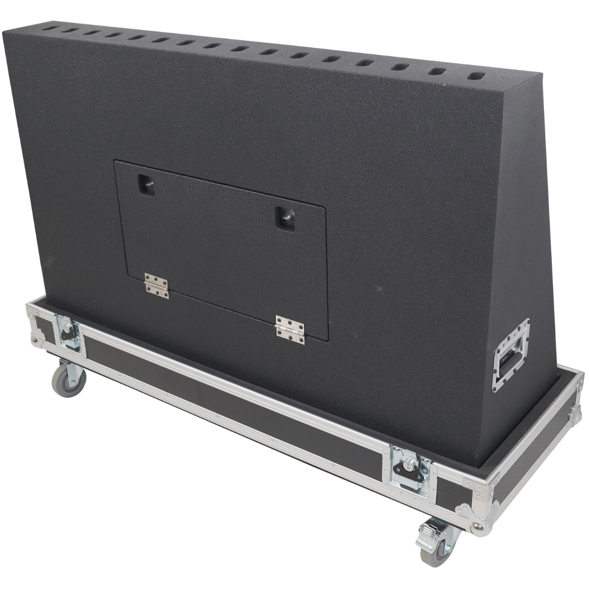 ProX XS-TV55FMW | 55 Inch LED TV Flight Case | Floor Monitor Road Case with 4 Inch Wheels