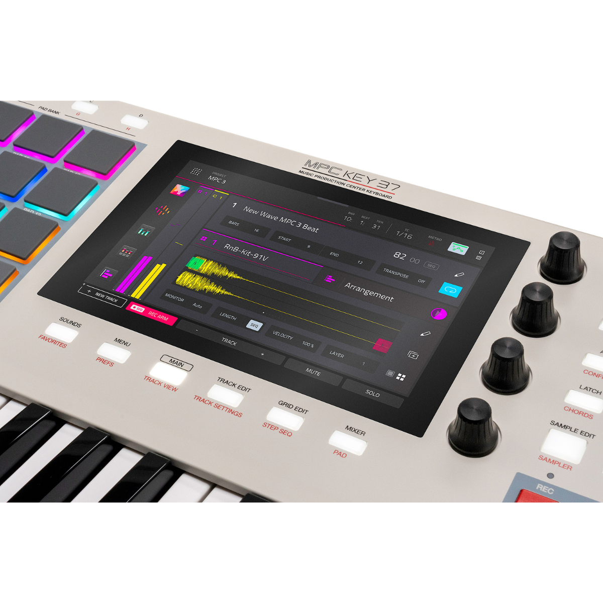 Akai MPC Key 37 G2 | Standalone Keyboard Workstation | 37-Key MPC3 Production Center