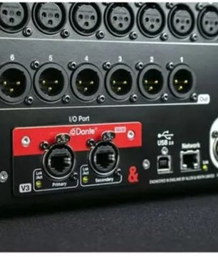 Allen & Heath AH-M-SQ-SDANTE32-A | 32x32 Dante Card for SQ Mixers & AHM Processors, 96kHz/48kHz, Redundant Ports