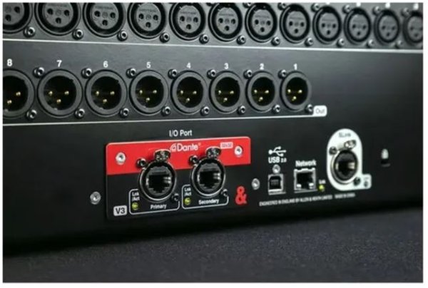 Allen & Heath AH-M-SQ-SDANTE32-A | 32x32 Dante Card for SQ Mixers & AHM Processors, 96kHz/48kHz, Redundant Ports