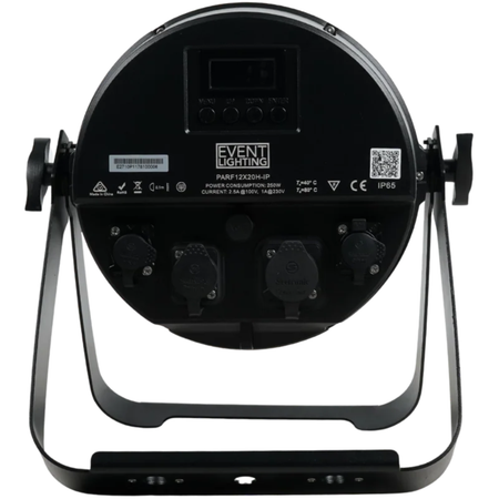 Event Lighting PARF12X20HIP | 12x20W RGBWAU LEDs | IP65 Par with Electronic Frost