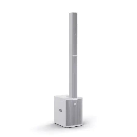 LD Systems Maui 28 G3W | 12″ Column PA (White) – 127 dB | Bluetooth & Smart DSP