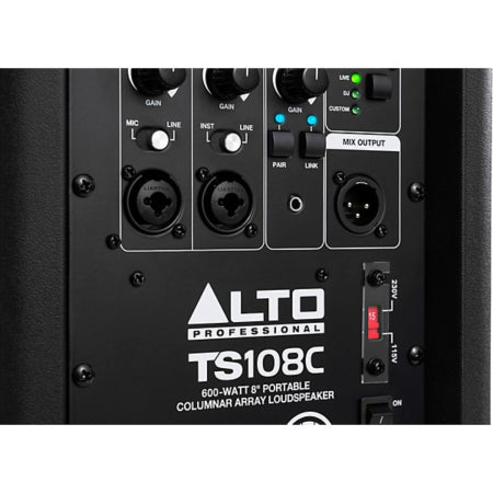 Alto Pro TS108C | 8in Sub - 123dB | 600W Column Array PA with Bluetooth & DSP