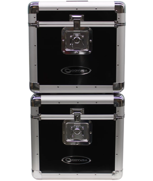 Odyssey KLP2BLK | Holds 70 12in Records | Black Stackable Vinyl Case